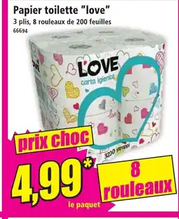 Norma LOVE Papier toilette offre