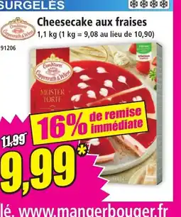 Norma Cheesecake aux fraises offre