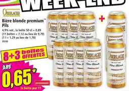 Norma OBERLAGER Bière blonde premium Pils offre