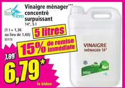 Norma ECO LIBRE Vinaigre ménager concentré surpuissant offre