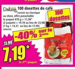 Norma CAFÉ DELUXE 100 dosettes offre
