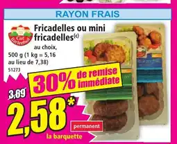 Norma Fricadelles ou mini fricadelles offre