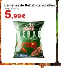 Hmarket Lamelles de Kebab de volailles offre