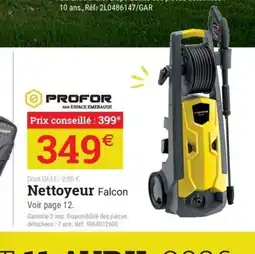 Espace emeraude PROFOR Nettoyeur Falcon offre