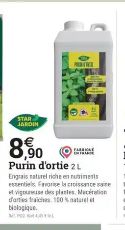Espace emeraude STAR JARDIN Purin d'ortie offre