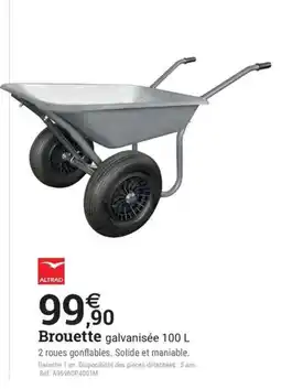 Espace emeraude Brouette galvanisée offre