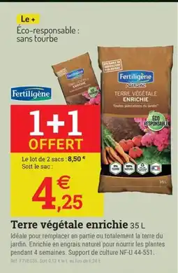 Espace emeraude FERTILIGÈNE Terre végétale enrichie offre