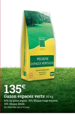 Espace emeraude Gazon espaces verts offre