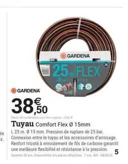 Espace emeraude GARDENA Tuyau Comfort Flex offre