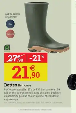 Espace emeraude Bottes Remoove offre