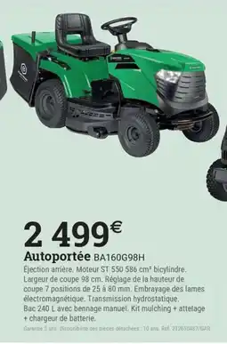 Espace emeraude Autoportée BA160G98H offre