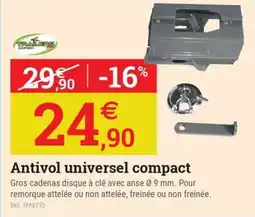 Espace emeraude Antivol universel compact offre