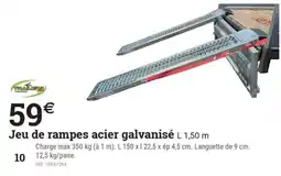 Espace emeraude Jeu de rampes acier galvanisé offre