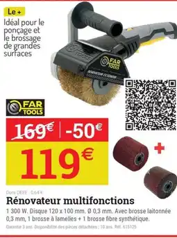 Espace emeraude FAR TOOLS Rénovateur multifonctions offre