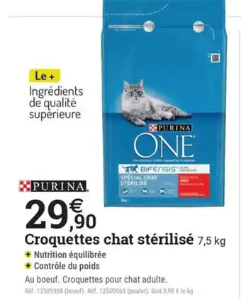 PURINA Croquettes chat stérilisé