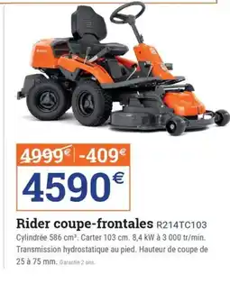 Espace emeraude Rider coupe-frontales R214TC103 offre