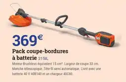 Espace emeraude Pack coupe-bordures à batterie 215il offre