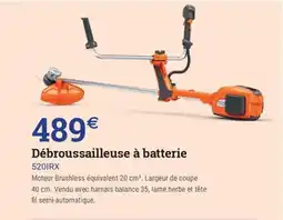 Espace emeraude Débroussailleuse à batterie offre
