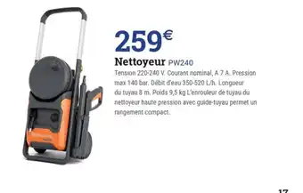 Espace emeraude Nettoyeur PW240 offre