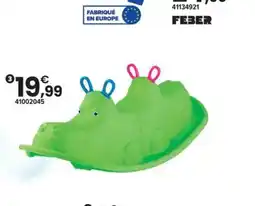 JouéClub Bascule hippopotame vert offre