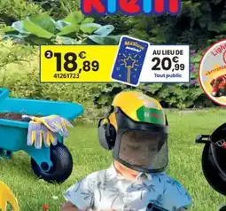 JouéClub BOSCH Casque de forestier avec visière offre