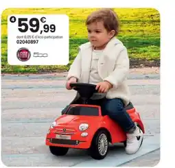 JouéClub Fiat 500 porteur rouge offre