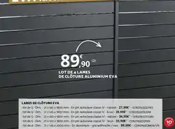 Bricomarché LAMES DE CLÔTURE EVA offre
