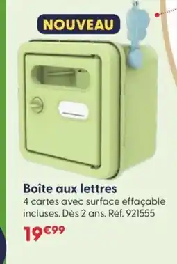 JouéClub Boîte aux lettres offre
