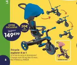 JouéClub Tricycle explorer 4 en 1 offre