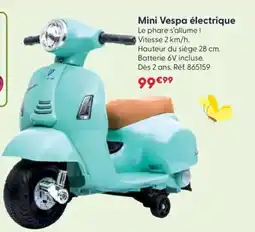 JouéClub Mini Vespa électrique offre