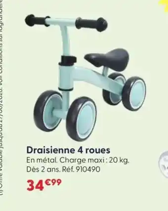 JouéClub Draisienne 4 roues offre