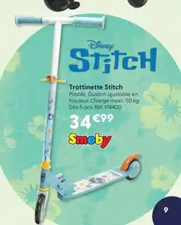 JouéClub Trottinette Stitch offre