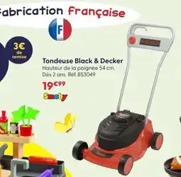 JouéClub SMOBY Tondeuse Black & Decker offre