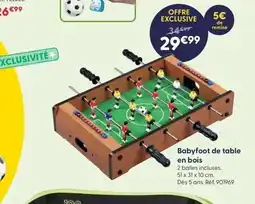 JouéClub Babyfoot de table offre