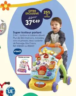 JouéClub VTECH Super trotteur parlant offre