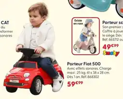 JouéClub Porteur Fiat 500 offre