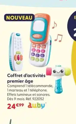 JouéClub AUBY Coffret d'activités premier âge offre