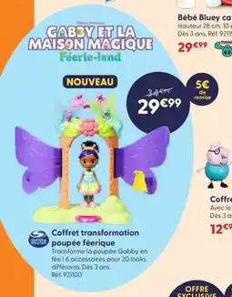 JouéClub Coffret transformation poupée féerique offre