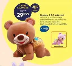 JouéClub VTECH Ourson, 1, 2, 3 suis-moi offre
