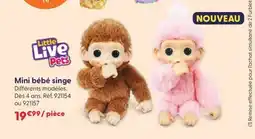 JouéClub LITTLE LIVE PETS Mini bébé singe offre