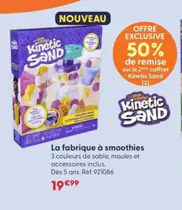JouéClub KINETIC SAND La fabrique à smoothies offre