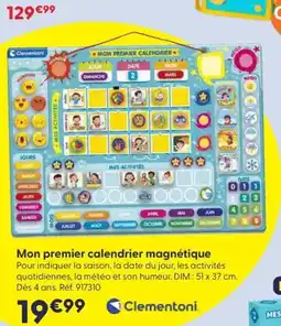 JouéClub CLEMENTONI Mon premier calendrier magnétique offre