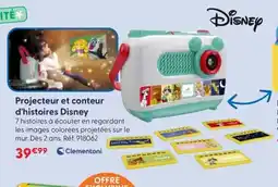 JouéClub CLEMENTONI Projecteur et conteur d'histoires Disney offre