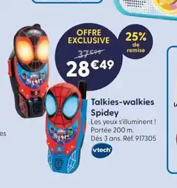 JouéClub VTECH Talkies-walkies Spidey offre