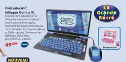 JouéClub VTECH Ordi éducatif bilingue Genius XL offre