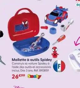 JouéClub SMOBY Mallette à outils Spidey offre
