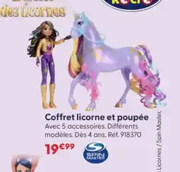 JouéClub SPIN MASTER Coffret licorne et poupée offre