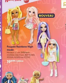 JouéClub Poupée Rainbow High mode offre