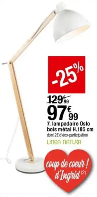 BUT Lampadaire oslo bois métal offre