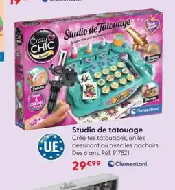 JouéClub CLEMENTONI Studio de tatouage offre